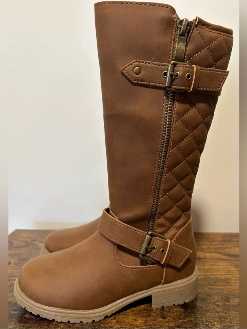 Thereabouts Big Girls Cognac Hailey Riding Boots NWT Size Big Girls 5